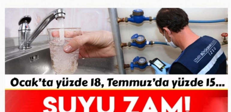 İZMİR’DE SUYA BEKLENEN ZAM GELDİ! MECLİSTE ONAYLANDI..