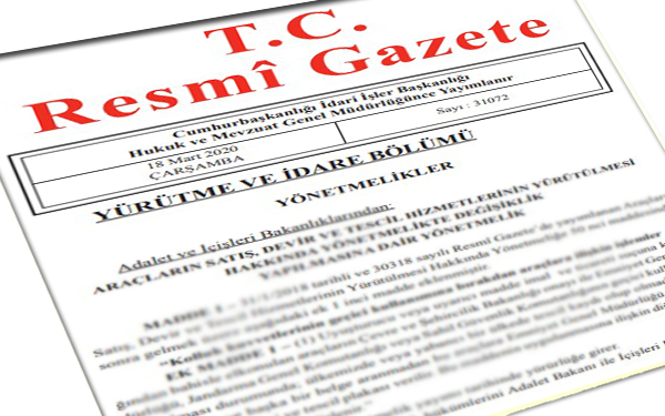 Resmi Gazete başlıkları