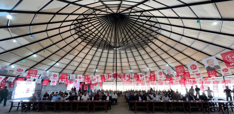 Kıl çadırda MHP Silopi ilçe kongresi yapıldı