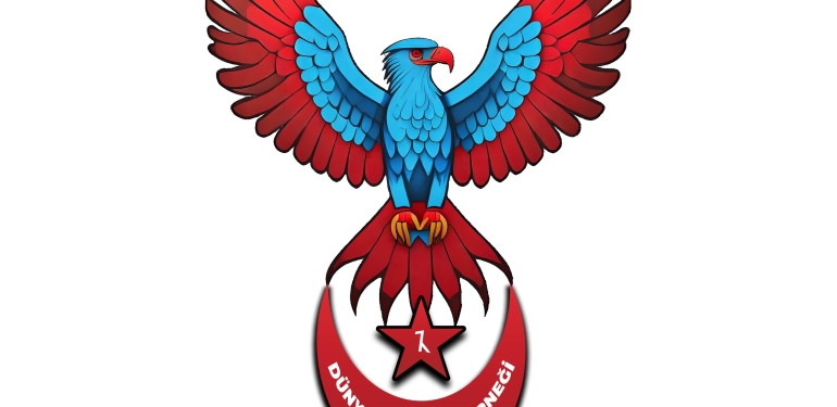 Firefly An eagle perched with its wings open, facing the right diagonally, in blue-turquoise tones,_