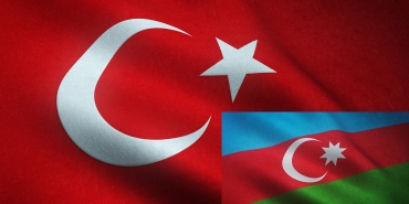 Closeup shot of the waving flag of Turkey with interesting textures
