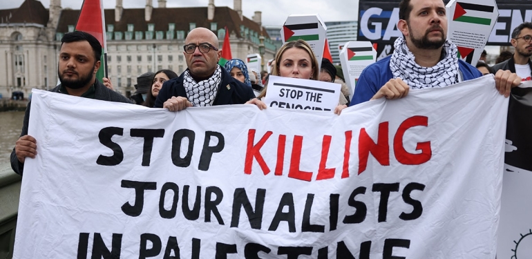 İngiltere’de Gazze eylemi: Binlerce kişi yürüdü