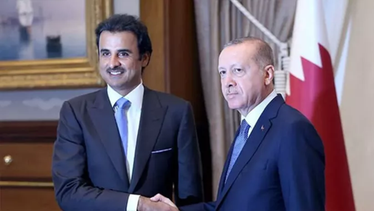 Erdoğan ve Katar Emiri, İsrail’in saldırılarını görüştü