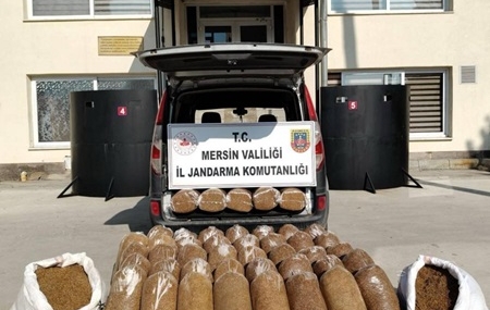 Adıyaman’dan Getirilen Kaçak Tütün Mersin’de Yakalandı