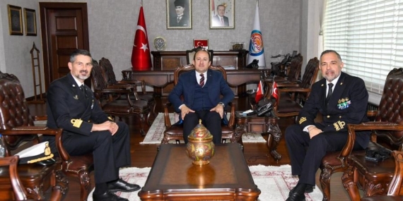 Vali Pehlivan, İtalya Güvenli Akdeniz Harekâtı Taktik Komutanı Petroni ile Görüştü