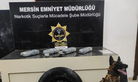 Mersin’de Stepneye Gizlenmiş 4 Kilo Uyuşturucu Ele Geçirildi