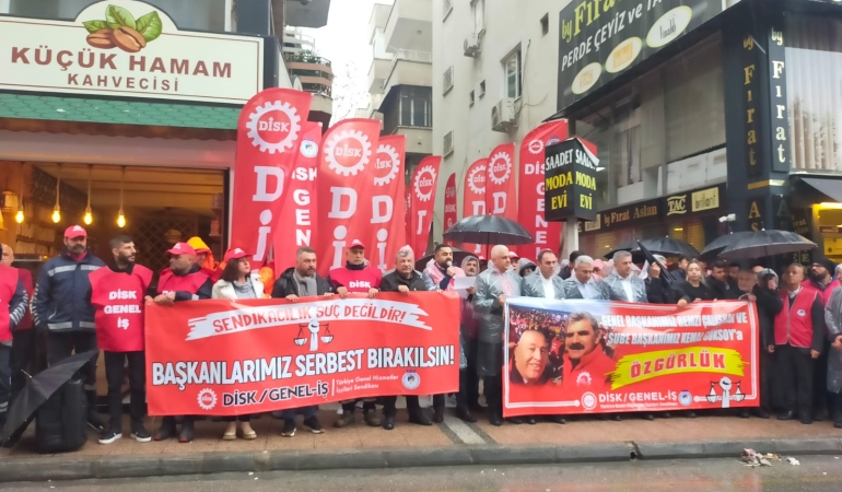DİSK/Genel İş: “Tutuklamalar Açıkça Sindirme ve Susturma Çabasıdır”