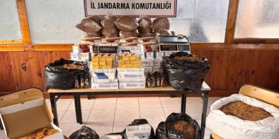 Jandarmadan Kaçak Makaron Operasyonu