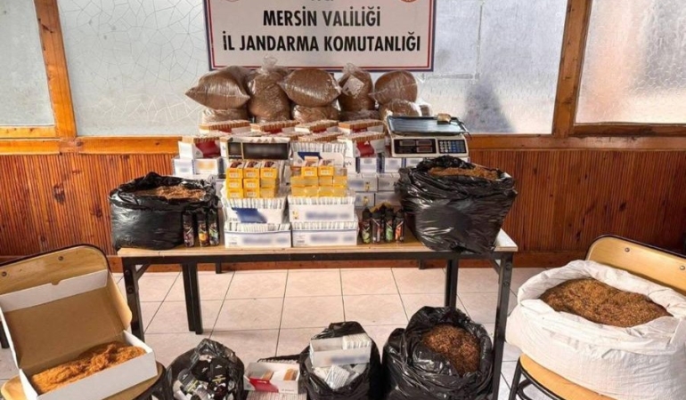 Jandarmadan Kaçak Makaron Operasyonu