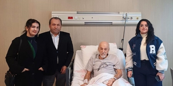 Gazetecilerden Haldun Okdemir’e Geçmiş Olsun Ziyareti