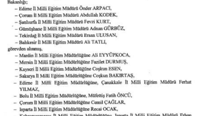 Mersin İl Milli Eğitim Müdürü Fazilet Durmuş Asaleten Atandı
