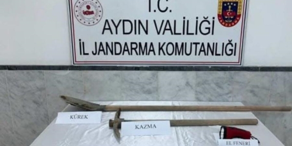 Kuyucak’ta Kaçak Kazıya Baskın: 5 Şüpheli Suçüstü Yakalandı