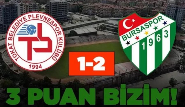 Bursaspor Zirveye Göz Kırpıyor: Tokatspor Deplasmanından 3 Puanla Döndü