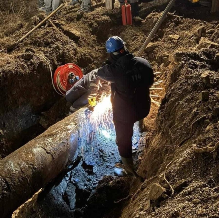 Tiflis’te Hasar Gören Doğalgaz Boru Hattı Onarıldı, Elektrik ve Gaz Arzı Yeniden Başladı