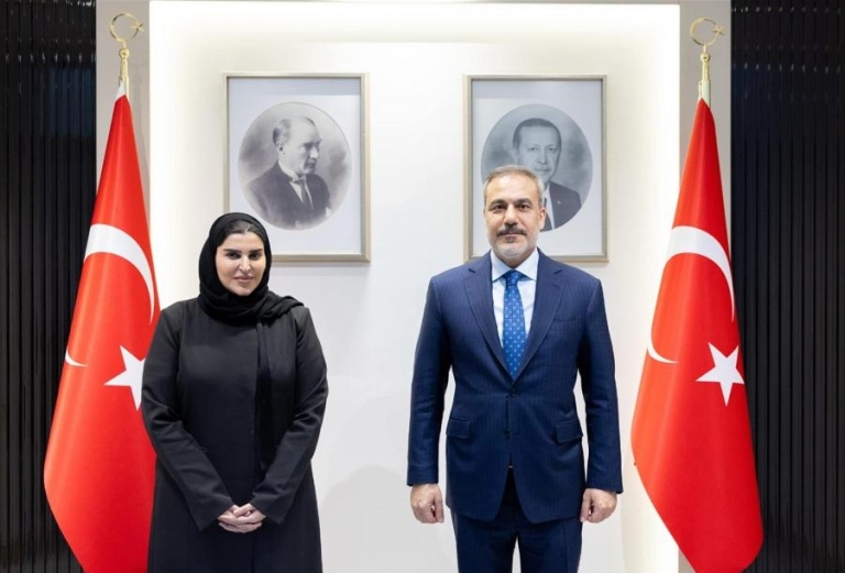 Bakan Fidan, Katarlı Mevkidaşı Maryam bint Ali’yi Ankara’da Kabul Etti