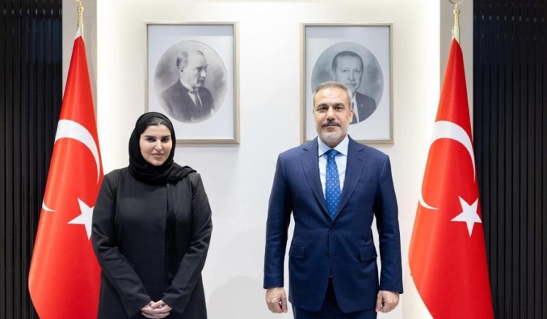 Bakan Fidan, Katarlı Mevkidaşı Maryam bint Ali’yi Ankara’da Kabul Etti