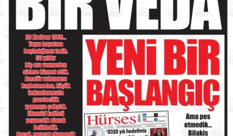 Yenigün Gazetesi Ekonomik Zorluklar Nedeniyle Yayın Hayatına Son Verdi