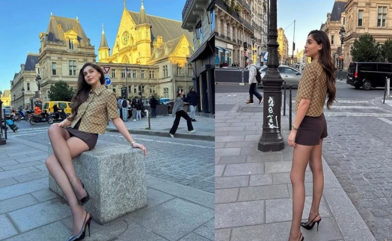 Cemre Baysel Paris’te Göz Kamaştırdı! Şıklığıyla Büyüledi