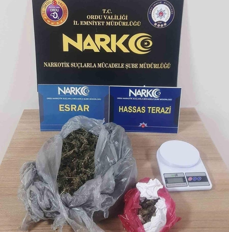 Ordu’da NARKO Operasyonunda 5 Gözaltı, 3 Tutuklama