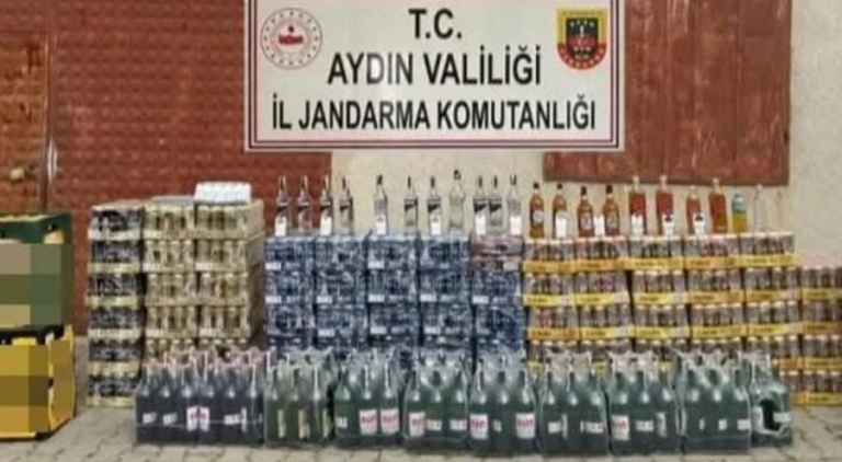 Aydın’da Kaçak İçki ve Sigara Operasyonu: Binlerce Şişe Ele Geçirildi