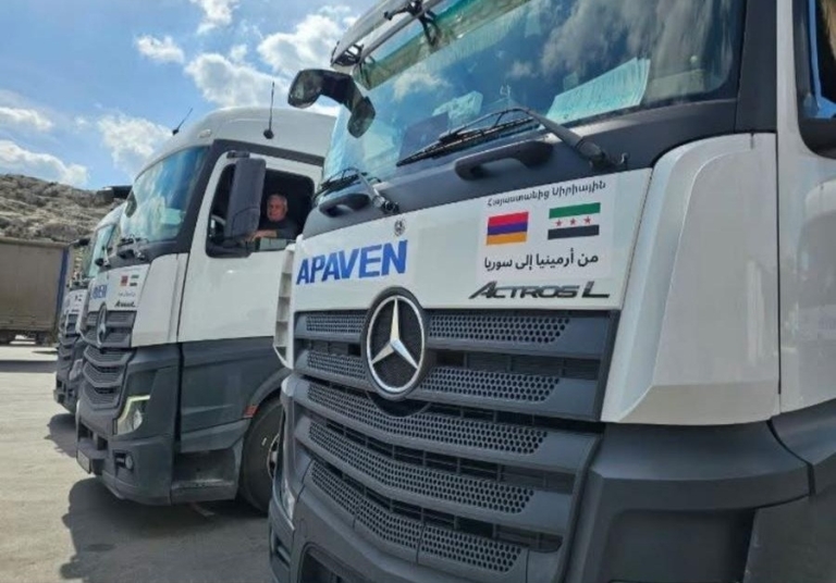 Ermenistan, Halep’teki İhtiyaç Sahiplerine Yardım Gönderiyor