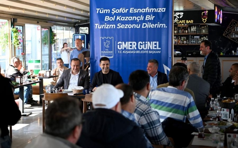 Kuşadası Sezon Hazırlığında: Başkan Günel Taksicilerle Kahvaltıda Buluştu