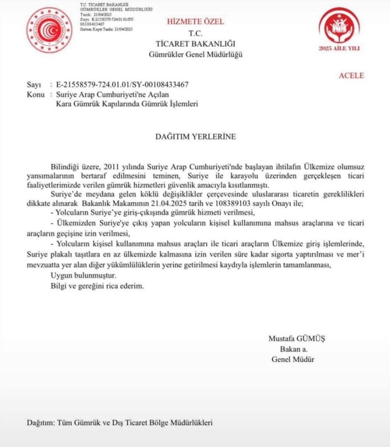 Gümrük Kapıları Açıldı, Kilis Nefes Aldı: Sınır Ticaretinde Yeni Dönem