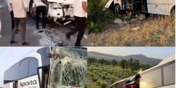 İki Otobüs Çarpıştı, Olay Yeri Savaş Alanına Döndü