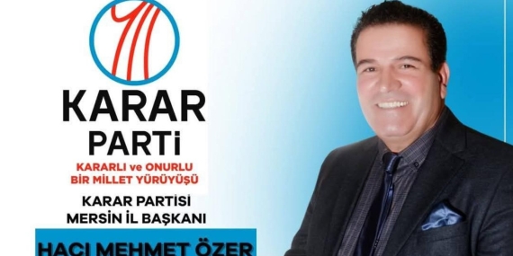 Karar Partisi Mersin İl Başkanı Özer: “Filistin Dayanışma Platformu’nun Yanındayız”