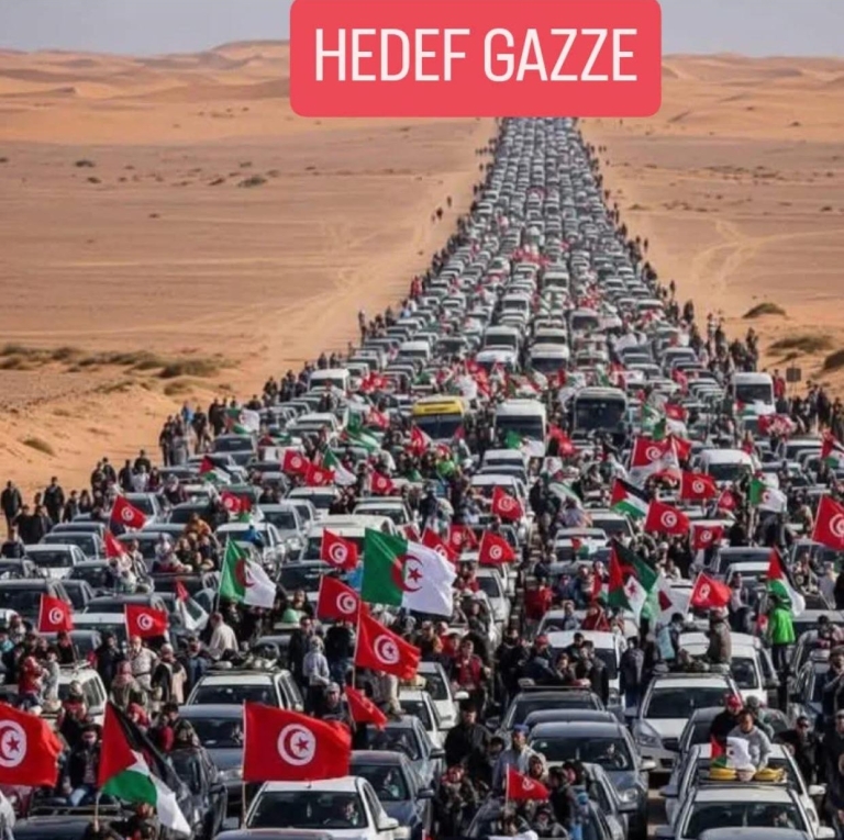 Kuzey Afrika’dan Gazze’ye: Sumud Konvoyu Umut ve Direniş Taşıyor